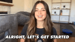 Addison Rae Explaining GIF