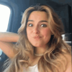 Addison Rae Hair Touching GIF