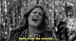 Adele Breakup Hello From The Other Side GIF
