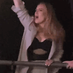 Adele Falling Backwards GIF