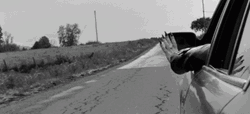 Adele Hello Waiving Hand Outside The Window Car GIF