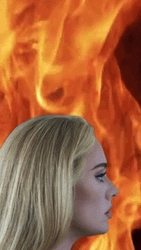 Adele Is Literally On Fire GIF