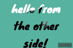 Adele Lyrics Hello From The Other Side GIF