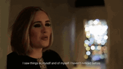 Adele Realizes Something From Herself GIF