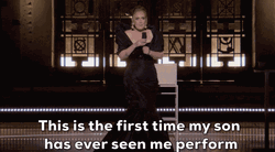 Adele's Son First Time Watching Her Performance GIF