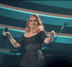 Adele Sticks Out Her Tongue GIF