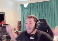 Adin Ross Covers Face Changes Expression GIF