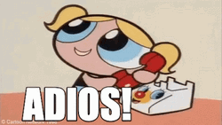 Adios Bubble Phone Powerpuff Girls GIF
