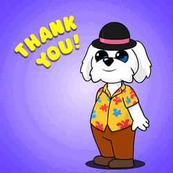 Administrative Professionals Day Dog Wearing Hat GIF