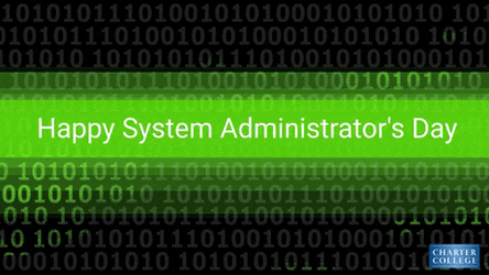 Administrative Professionals Day With Binary Background GIF