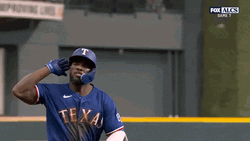 Adolis Garcia I Cant Hear You Gesture GIF