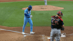 Adolis Garcia Stepping On Baseball Base GIF