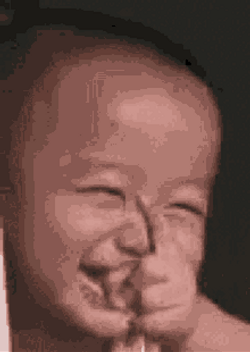 Adorable Baby Giggling There It Is GIF