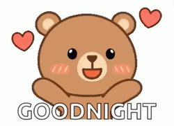 Adorable Bear Blow A Kiss Dobranoc GIF