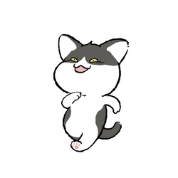 Adorable Cat Happy Power Walking GIF