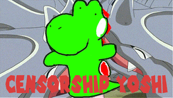 Adorable Censorship Yoshi GIF