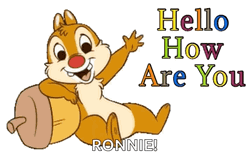 Adorable Chip Animated Good Morning Monday GIF