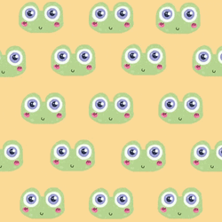Adorable Cute Frog Pattern GIF