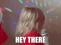 Adorable Kid Holding Microphone Flirt Look  GIF