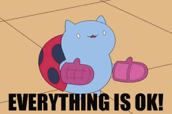 Adorable Lady Bug Cartoon Okay GIF