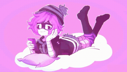 Adorable Murder Drones Scroling Phone GIF