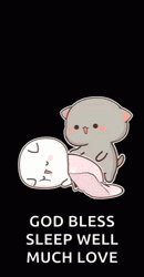 Adorable Peach Go To Sleep GIF