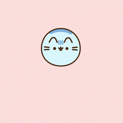 Adorable Pusheen Cat Squismallow Jump GIF