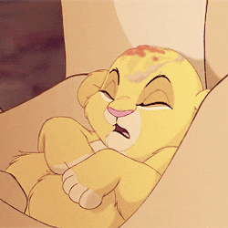 Adorable Simba Sneezing Lion King Movie GIF