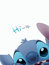 Adorable Sneak Peek Stitch Hi GIF