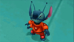 Adorable Tantrum Stitch Hi GIF