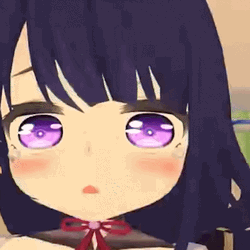 Adorable Young Genshin Impact Raiden GIF