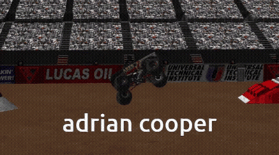 Adrian Cooper Monster Truck Advertisement GIF