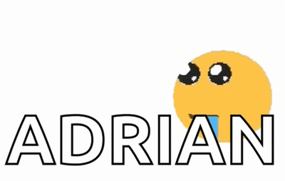 Adrian Logo Yellow Smiley Face GIF