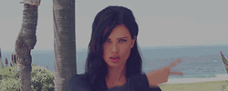 Adriana Lima Making Peace Sign GIF