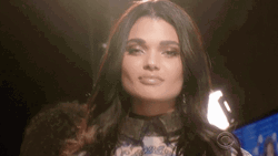 Adriana Lima Pointing Finger GIF