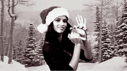 Adriana Lima Ringing Jingle Bells GIF