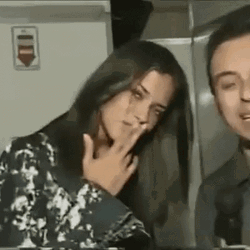 Adriana Lima Two Fingers Kiss GIF