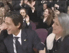 Adrien Brody Awards Show GIF
