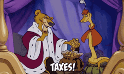 Adventruelandia Prince John Laughing Taxes GIF