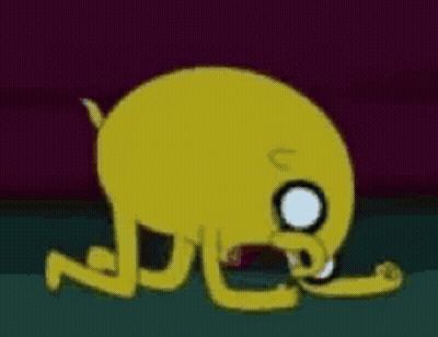 Adventure Time Character Lying With Eyes Closed GIF