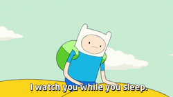 Adventure Time Finn The Human I Watch You While You Sleep GIF
