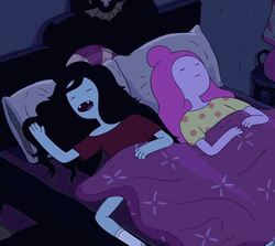 Adventure Time Marcelline Bubblegum Sleeping GIF