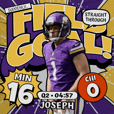 Advertisement For Minnesota Vikings Vs Chi O Football Game GIF