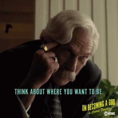 Advertisement For On Becoming A God With Older Man GIF