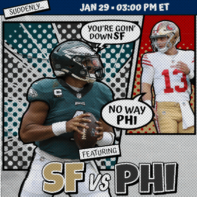 Advertisement For SF Vs PHI Football Game GIF