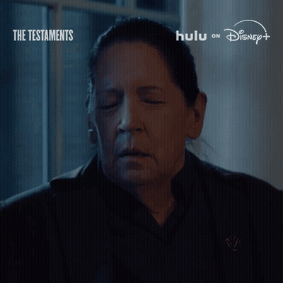 Advertisement For The Testaments On Hulu GIF