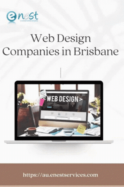 Advertisement For Web Design Companies In Brisbane With Laptop GIF