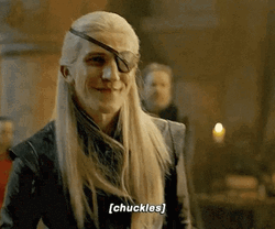 Aemond Targaryen Chuckling GIF
