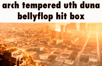 Aerial City View Arch Tempered Uth Duna Bellyflop Hit Box GIF