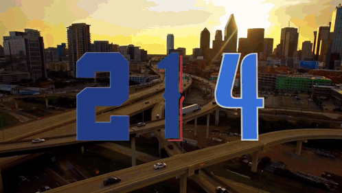 Aerial View City Highway Number 214 GIF